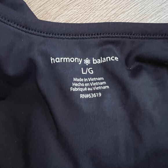 HARMONY BALANCE Black Short Romper Sz Large - Picture 2 of 3